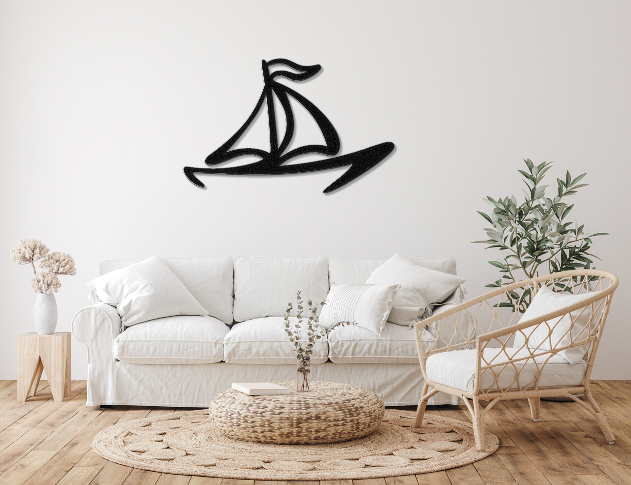Sailboat Metal Wall Art