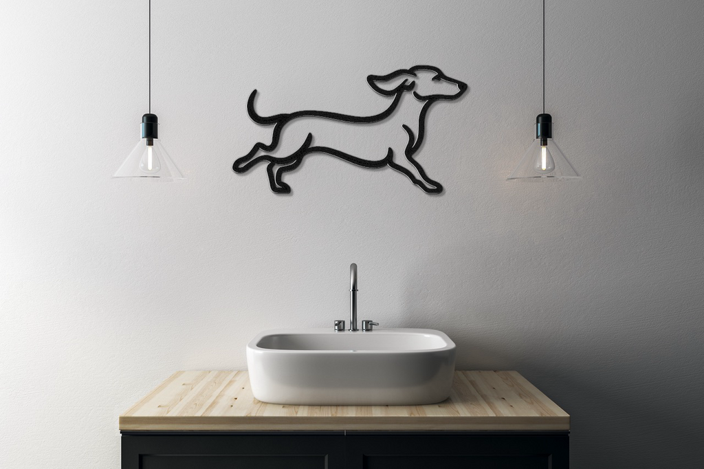 Dachshund Metal Wall Art
