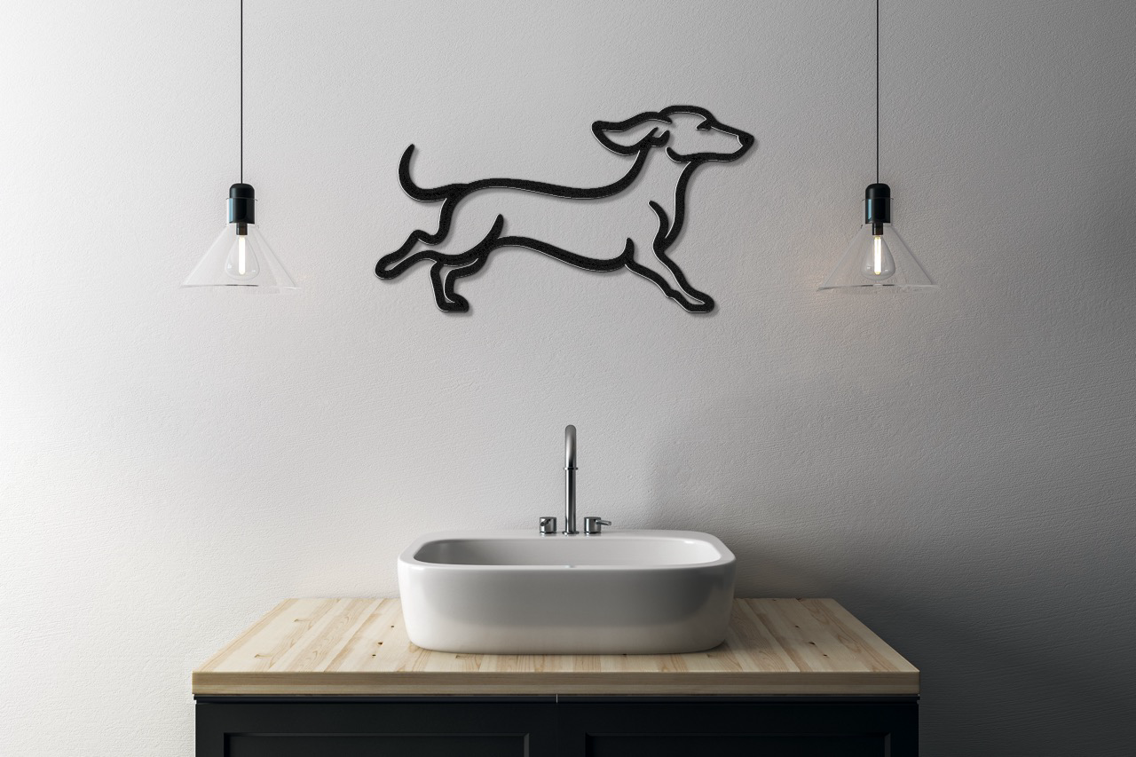 Dachshund Metal Wall Art