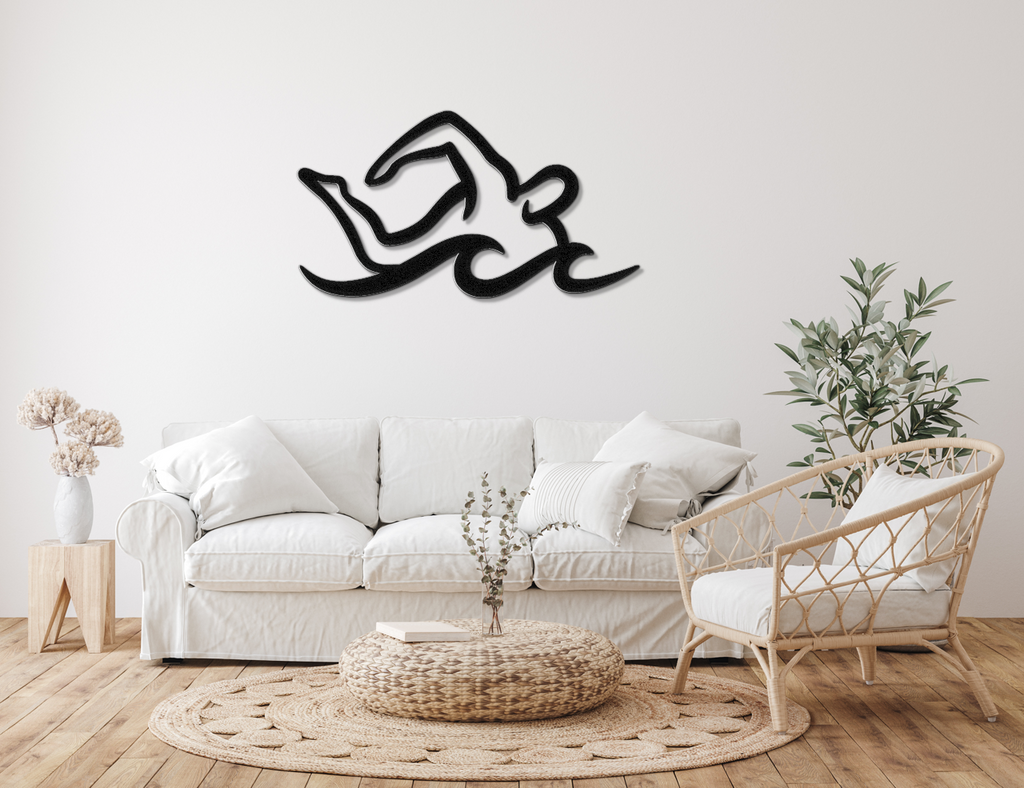 Swimmer Metal Wall Art