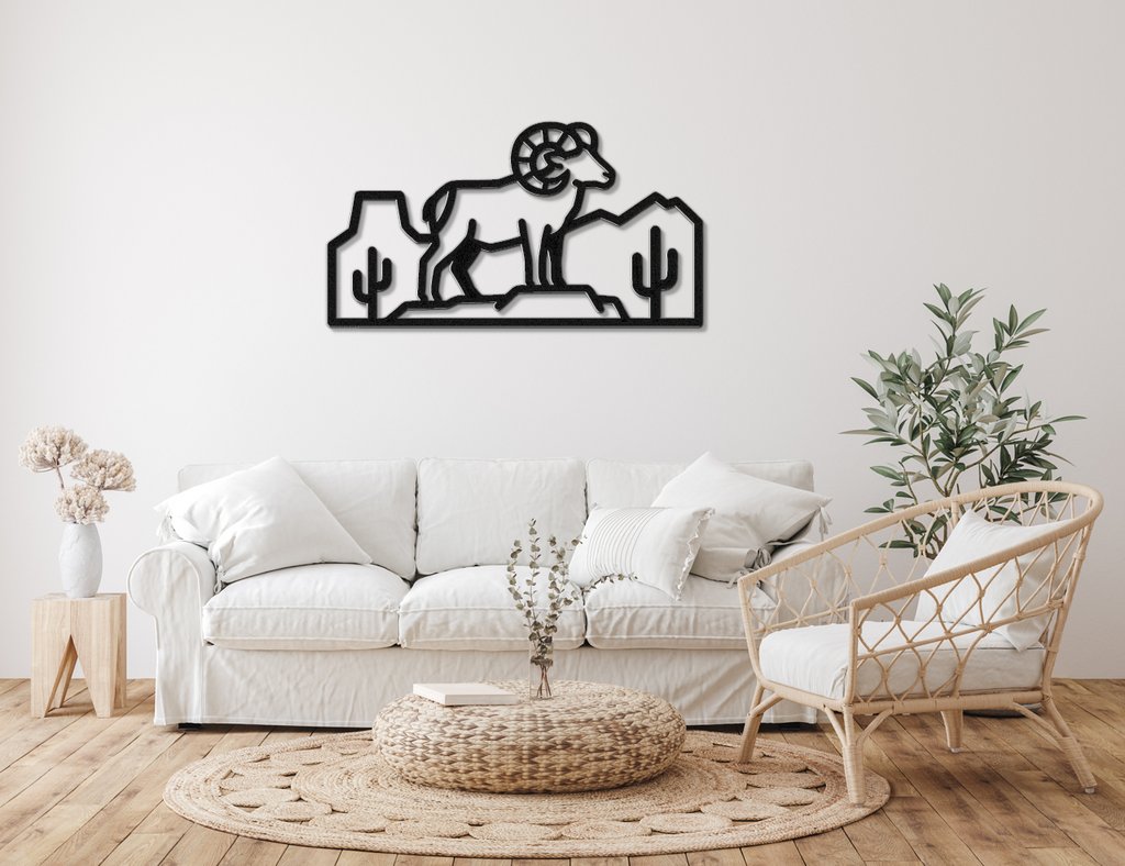 Arizona Bighorn Sheep Metal Wall Art