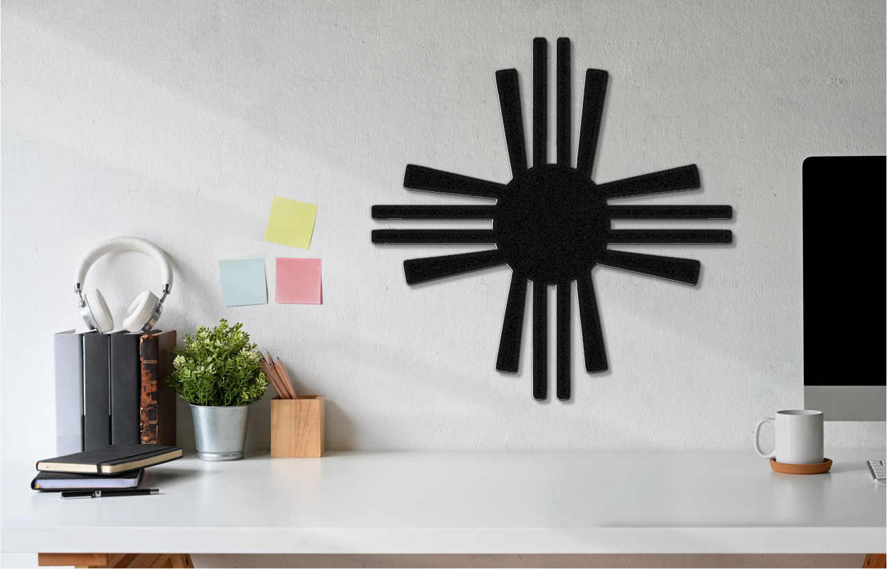 Zia Sun Symbol Metal Wall Art