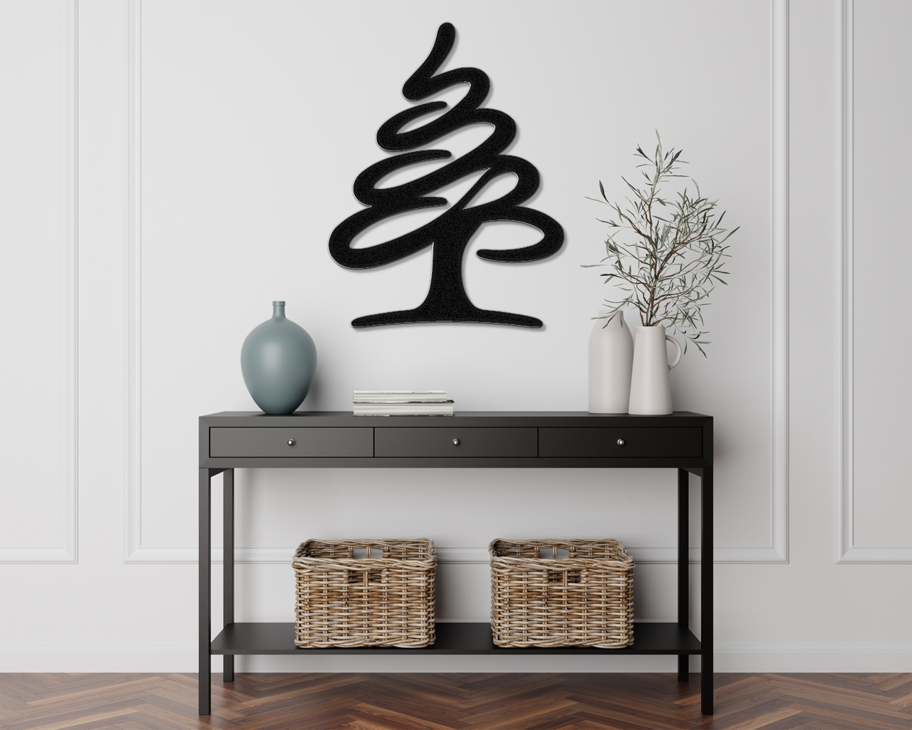 Pine Tree Metal Wall Art
