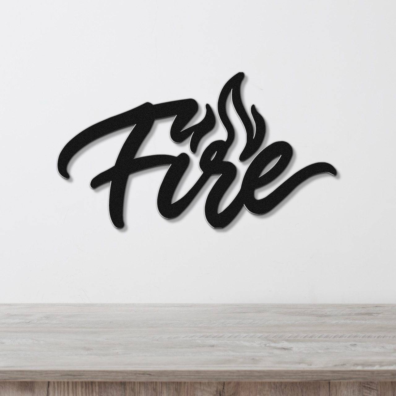Abstract Fire Metal Wall Art