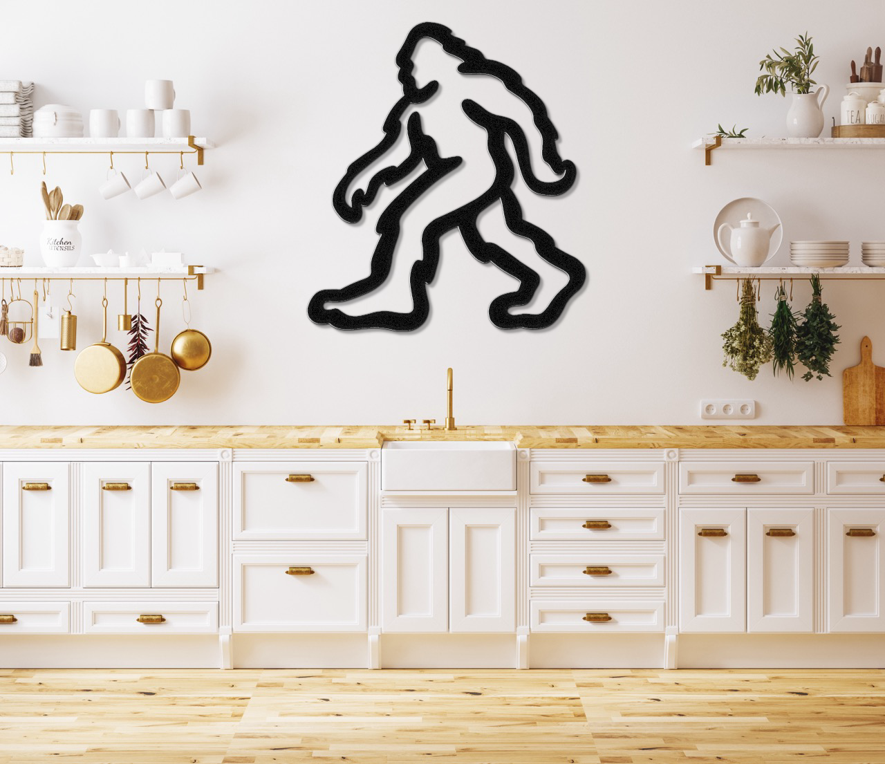 Bigfoot Metal Wall Art