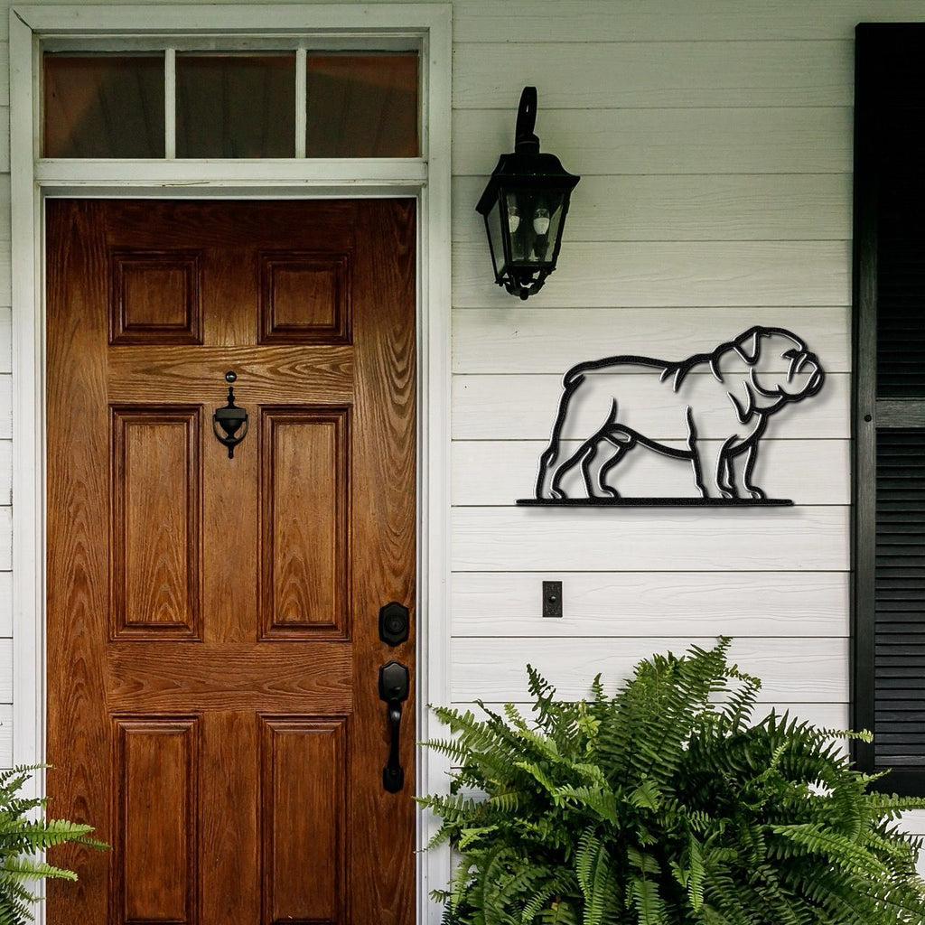 Bulldog Metal Wall Art
