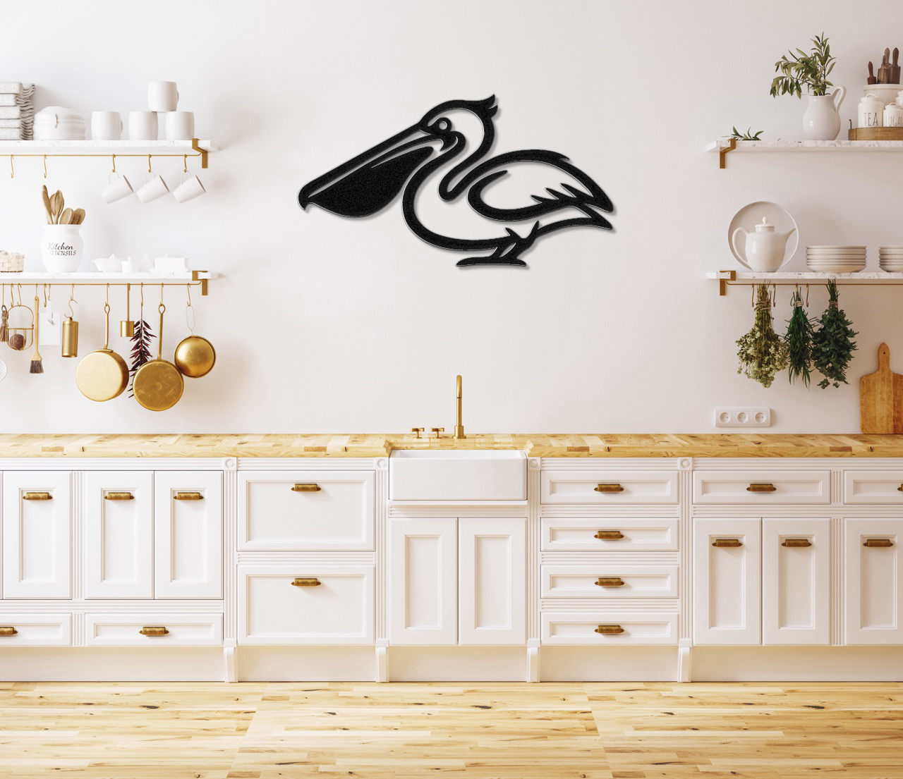 Pelican Metal Wall Art