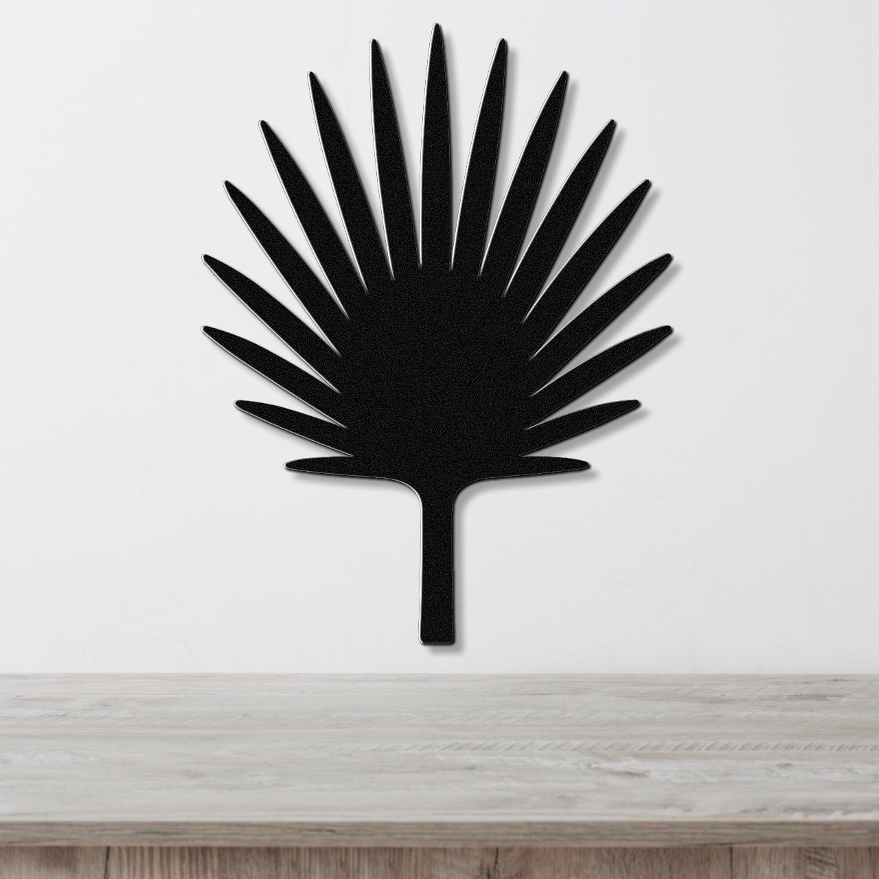Fan Palm Tree Metal Wall Art