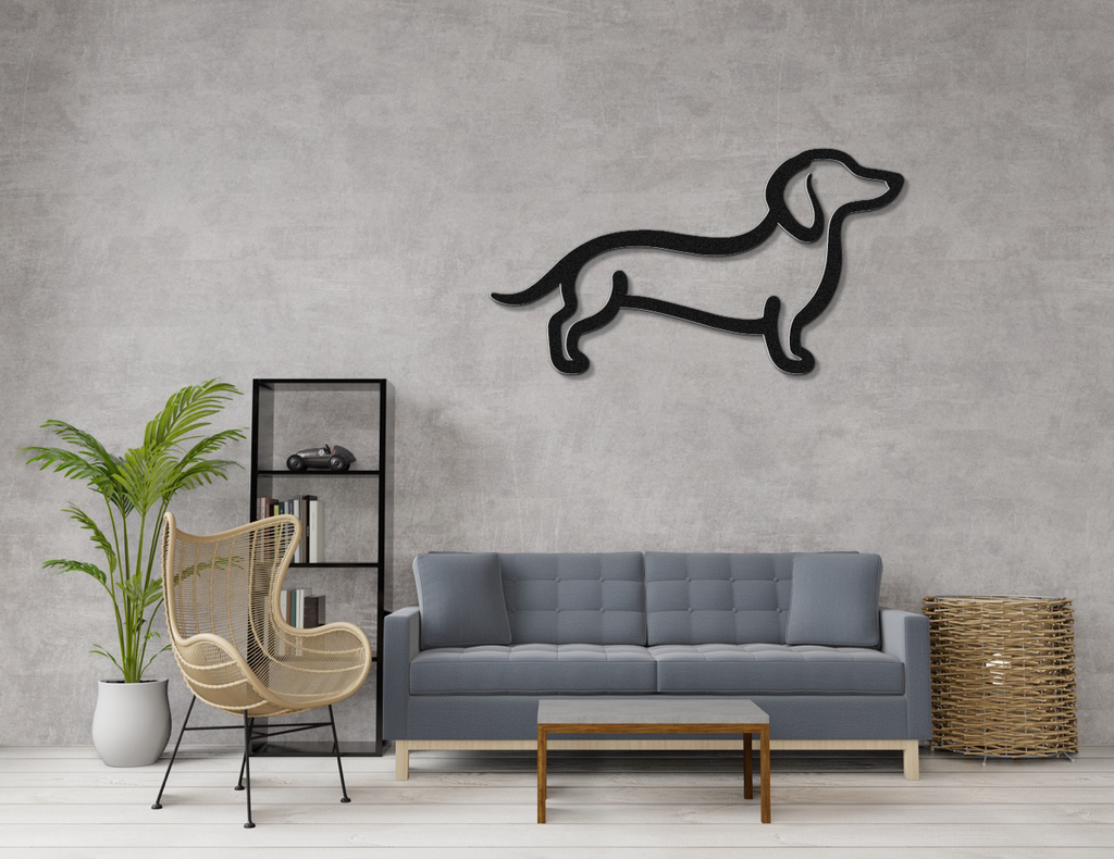 Dachshund Metal Wall Art