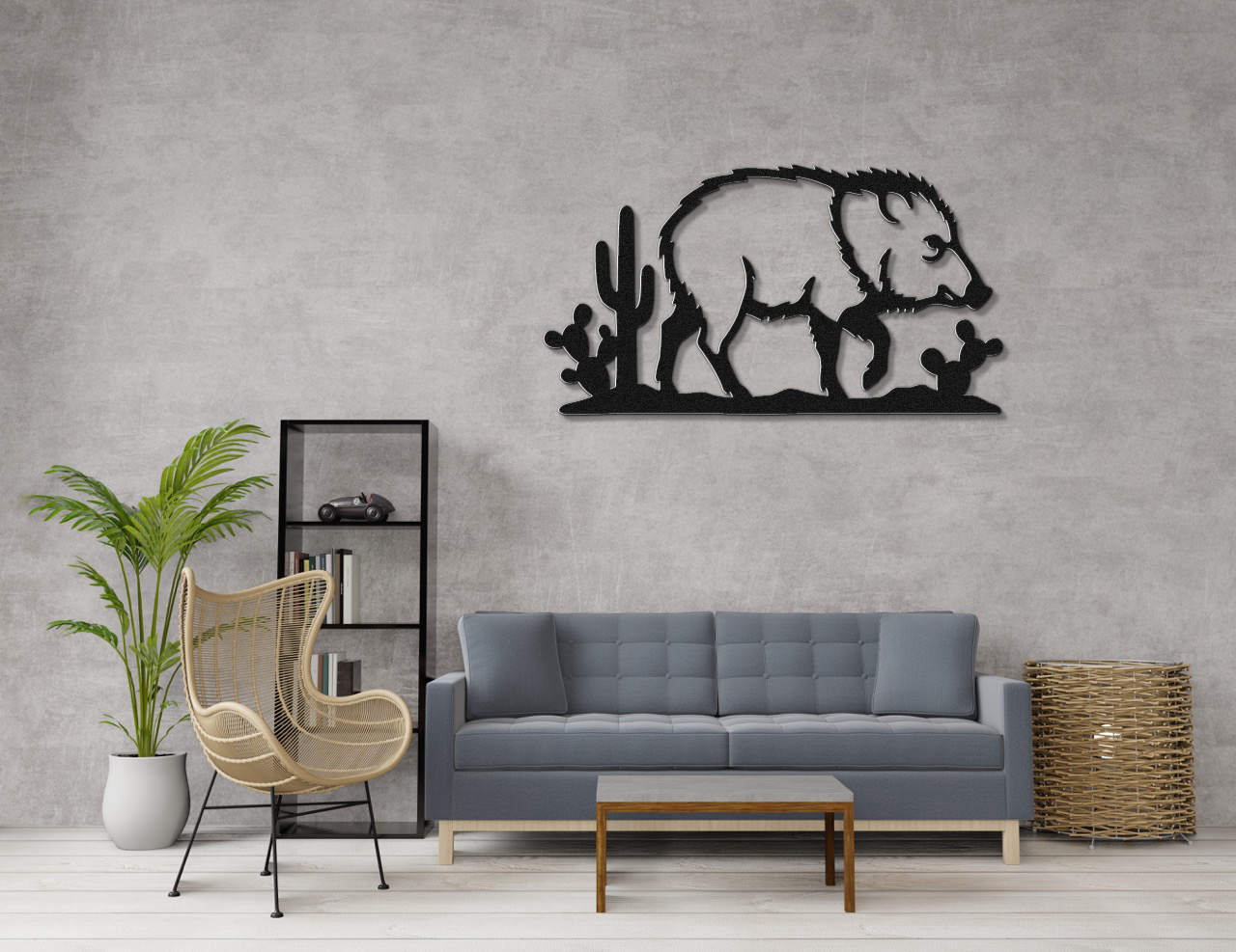 Javelina Metal Wall Art