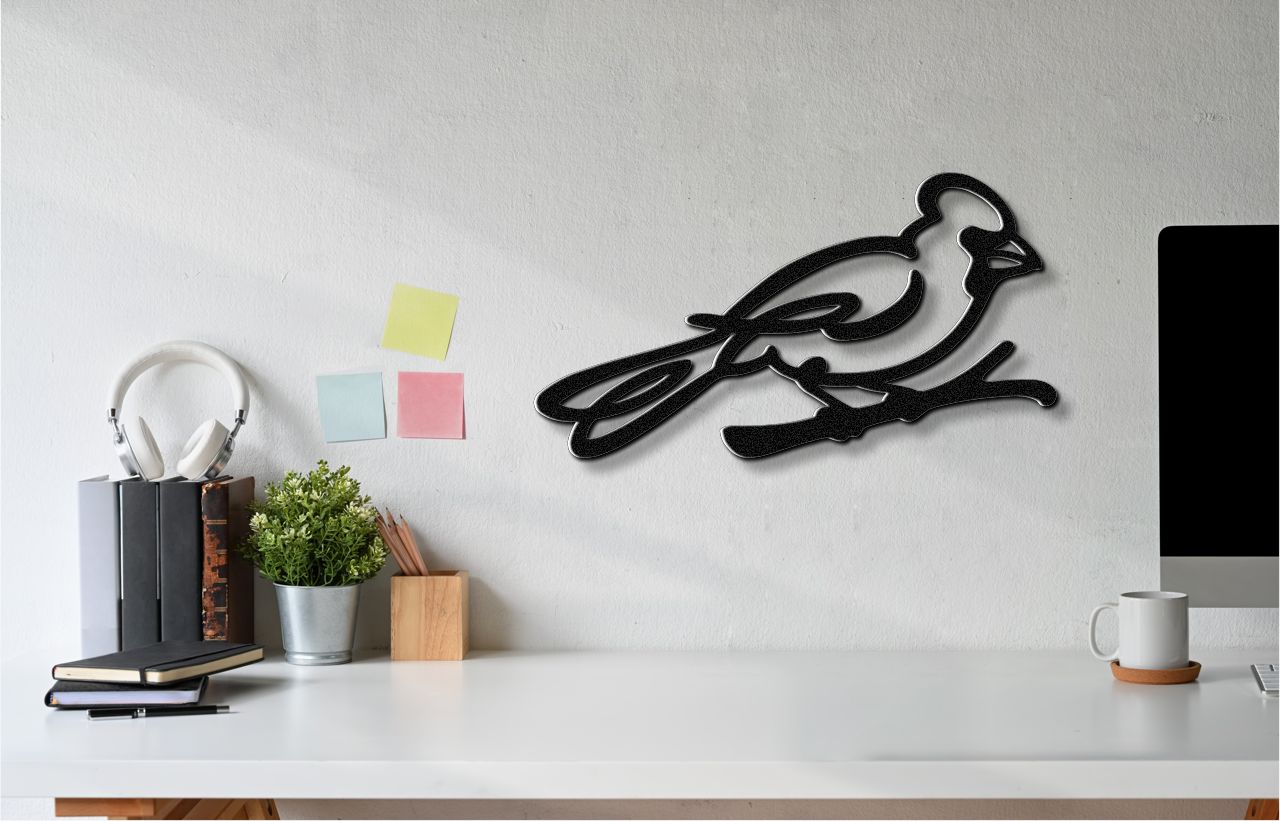 Cardinal Metal Wall Art