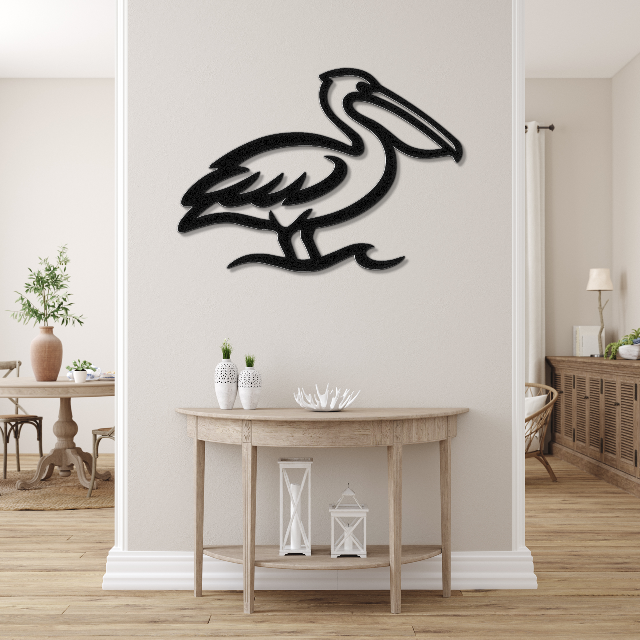 Pelican Metal Wall Art