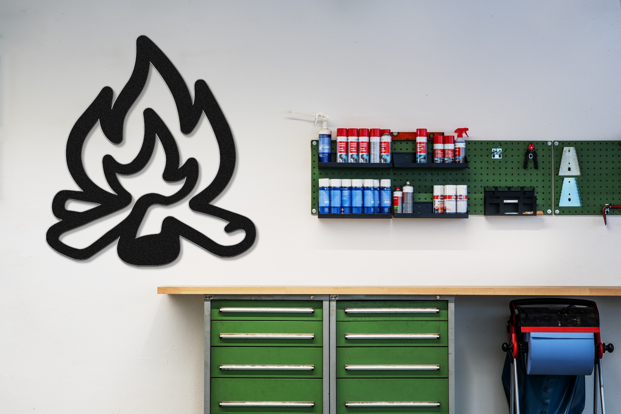 Campfire Metal Wall Art
