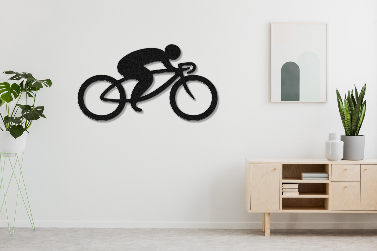 Cycling Metal Wall Art