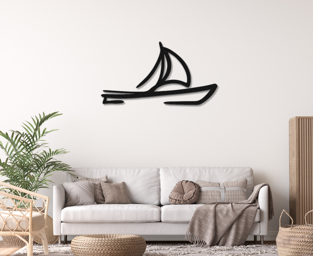 Sailboat Metal Wall Art