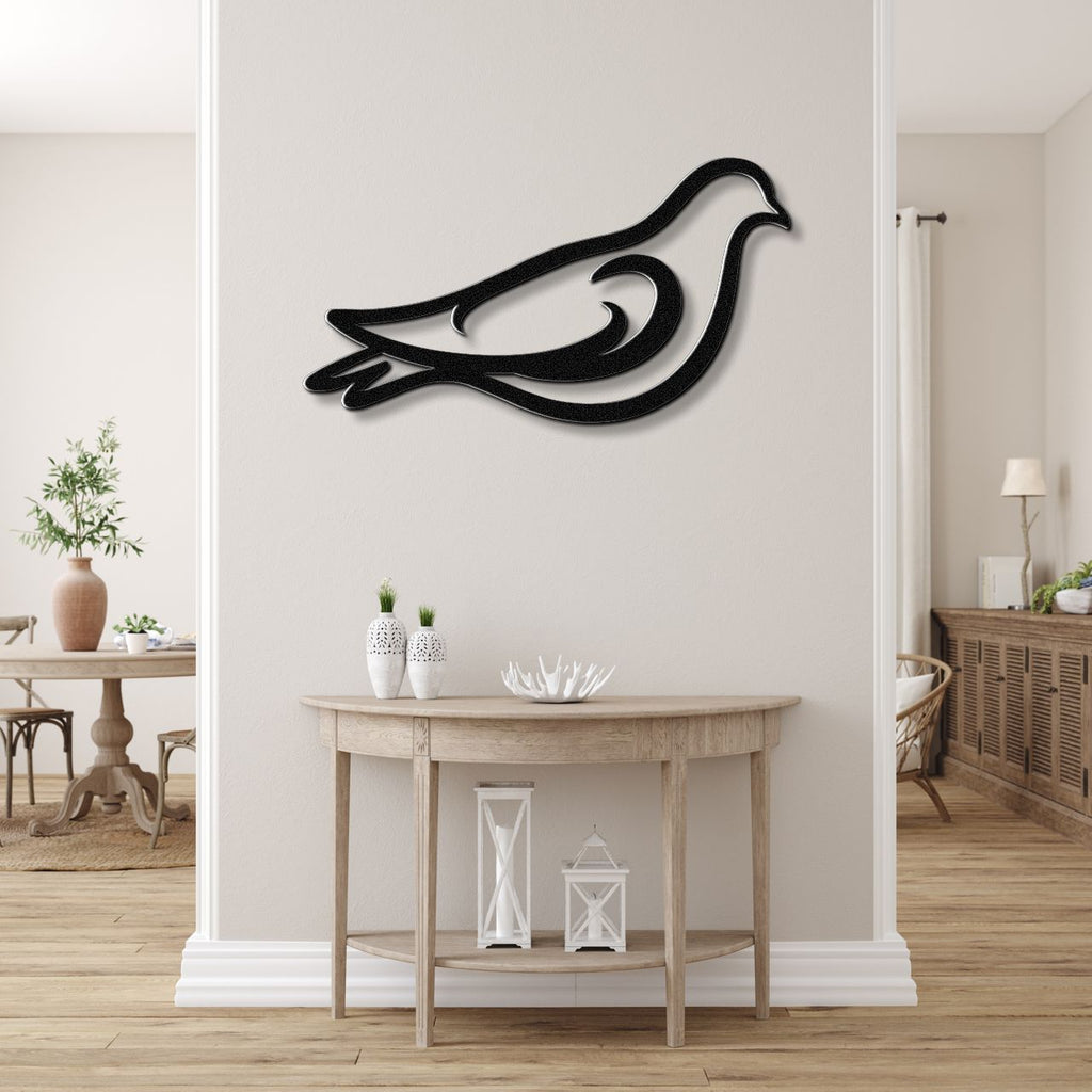 Pigeon Metal Wall Art