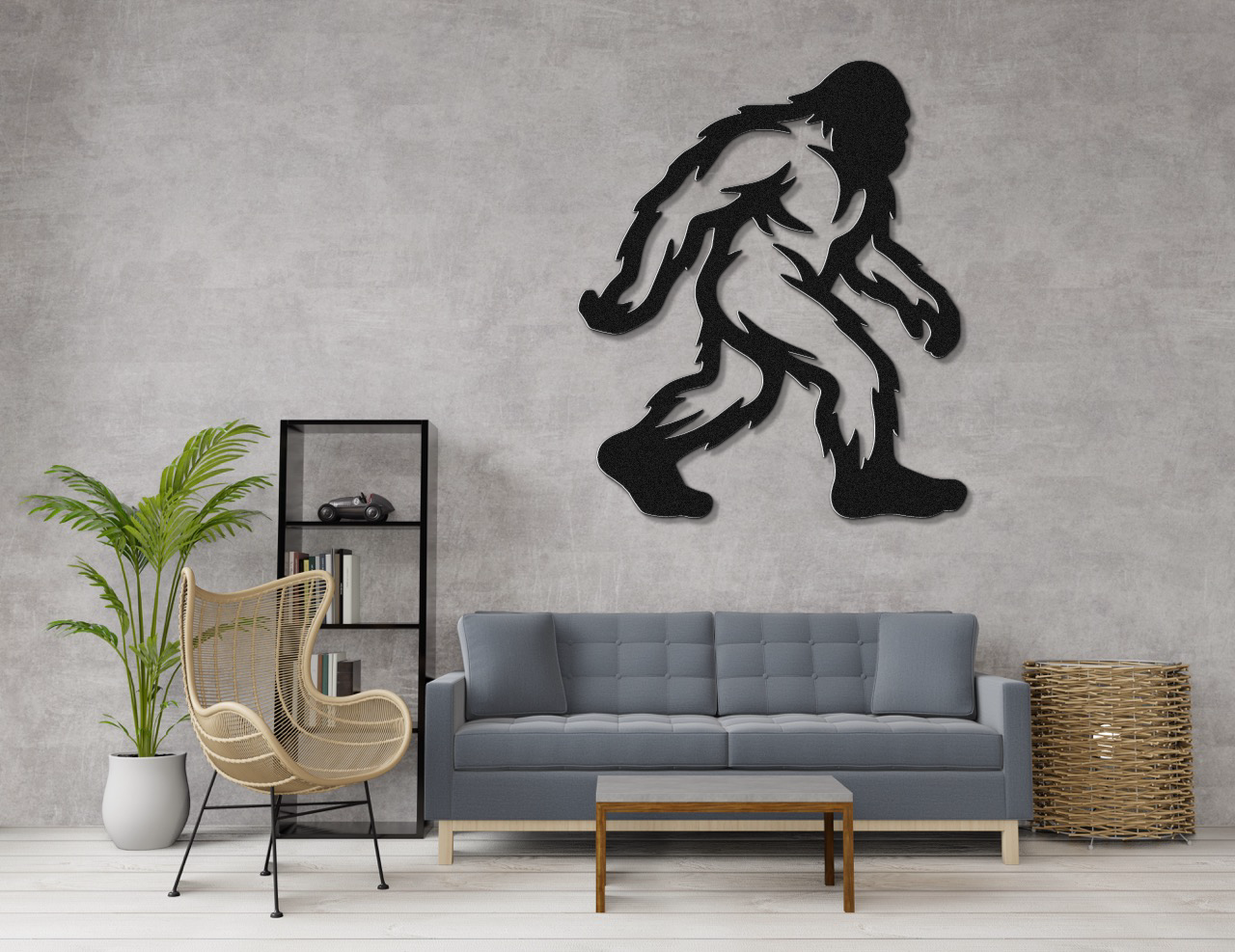 Bigfoot Metal Wall Art