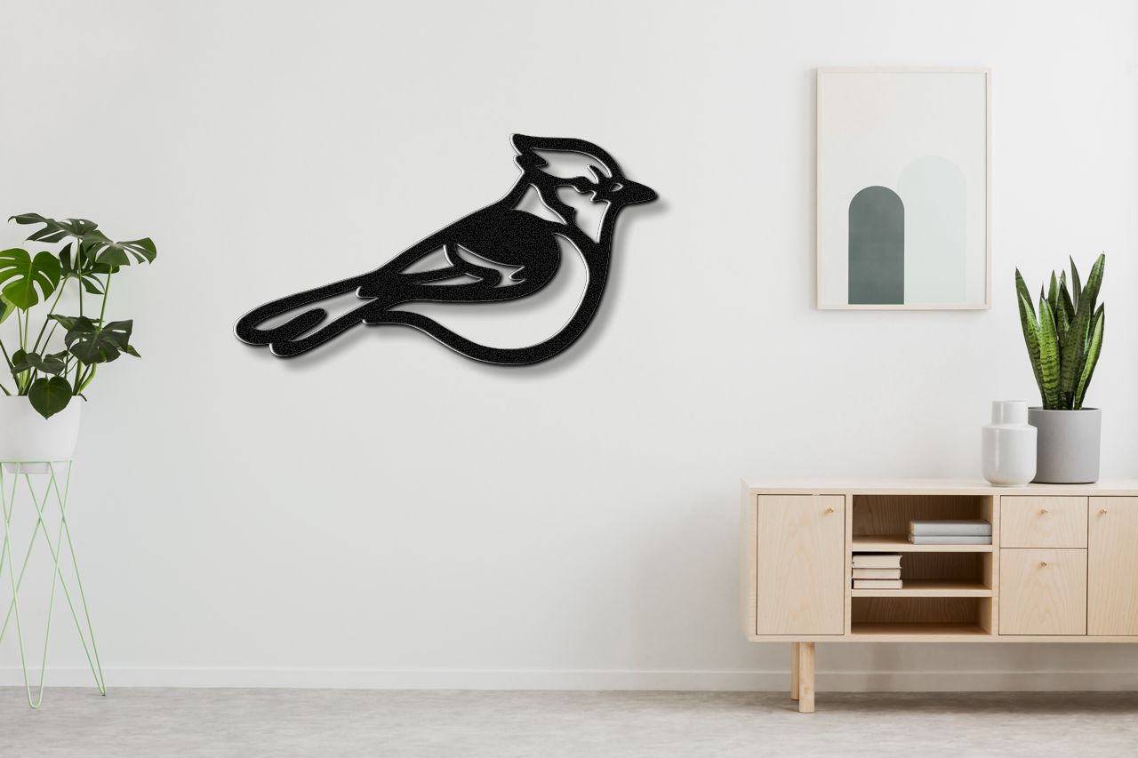 Blue Jay Metal Wall Art