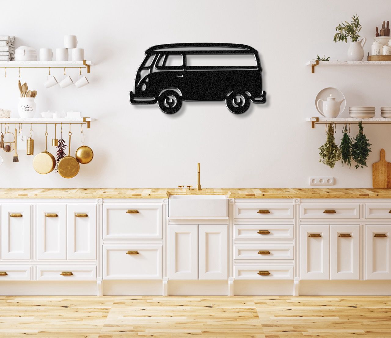 Vintage Van Metal Wall Art