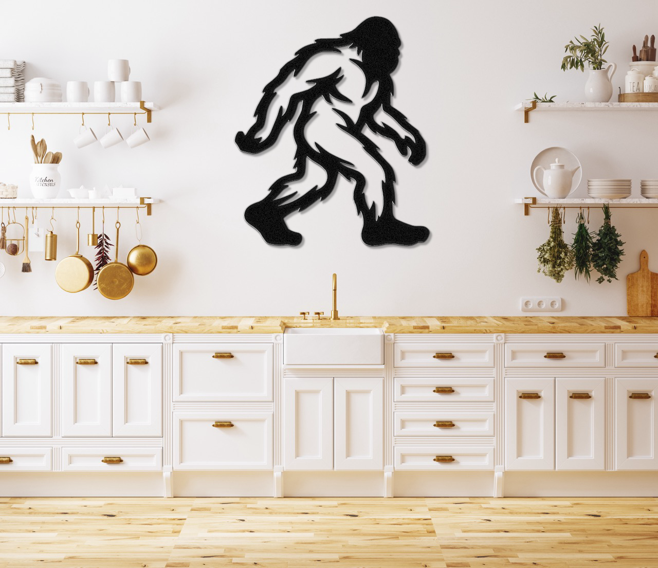 Bigfoot Metal Wall Art