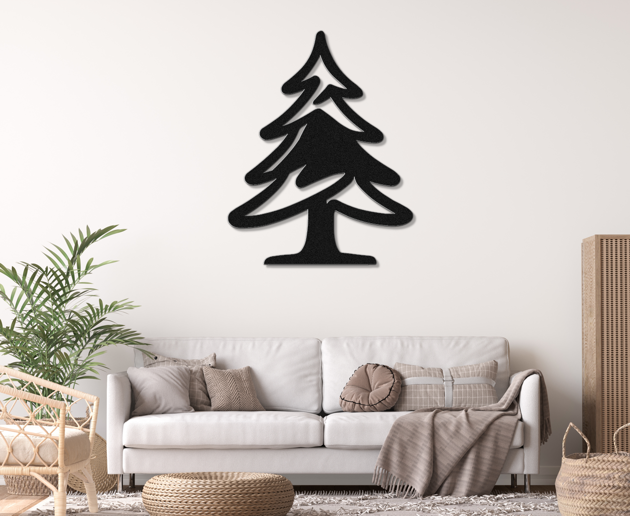 Pine Tree Metal Wall Art