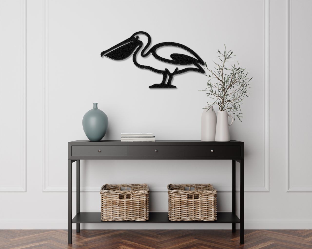 Pelican Metal Wall Art