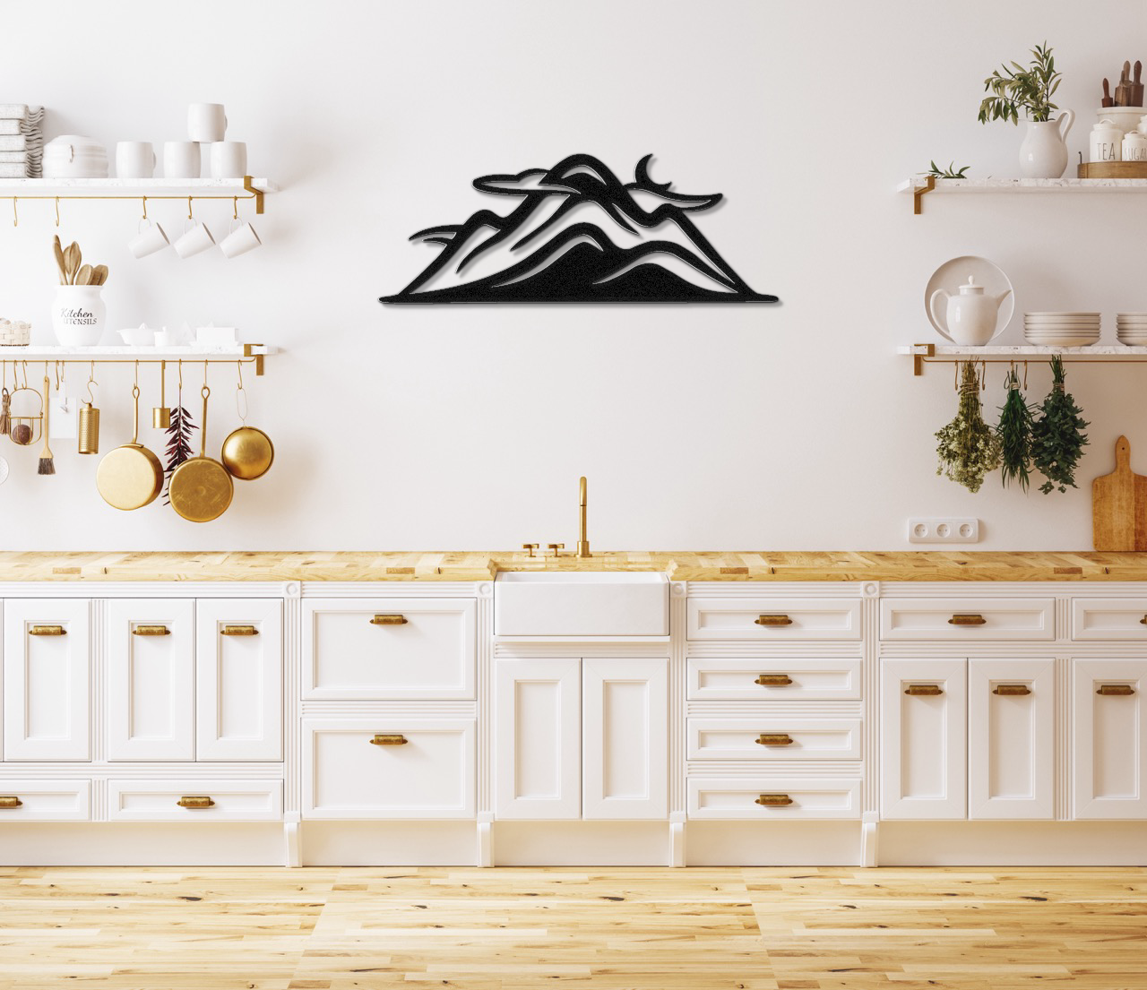 Mountains Metal Wall Art