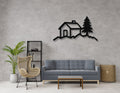 Mountain Cabin Metal Wall Art