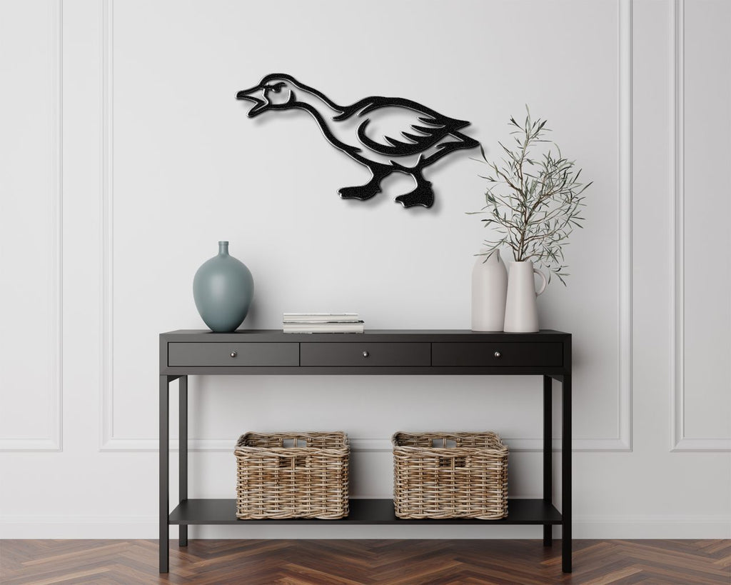 Angry Goose Metal Wall Art