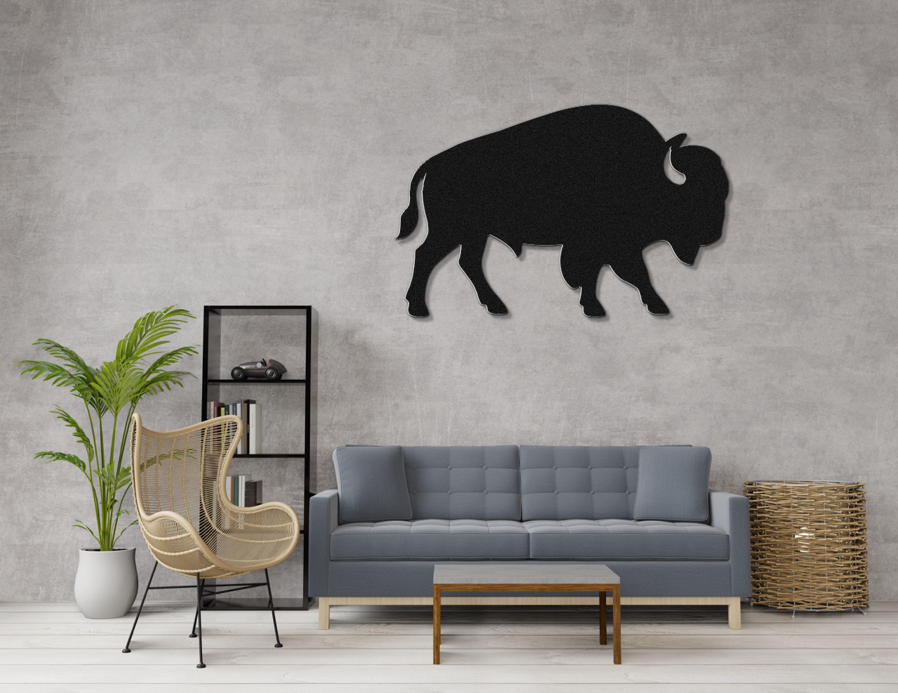 Buffalo Metal Wall Art