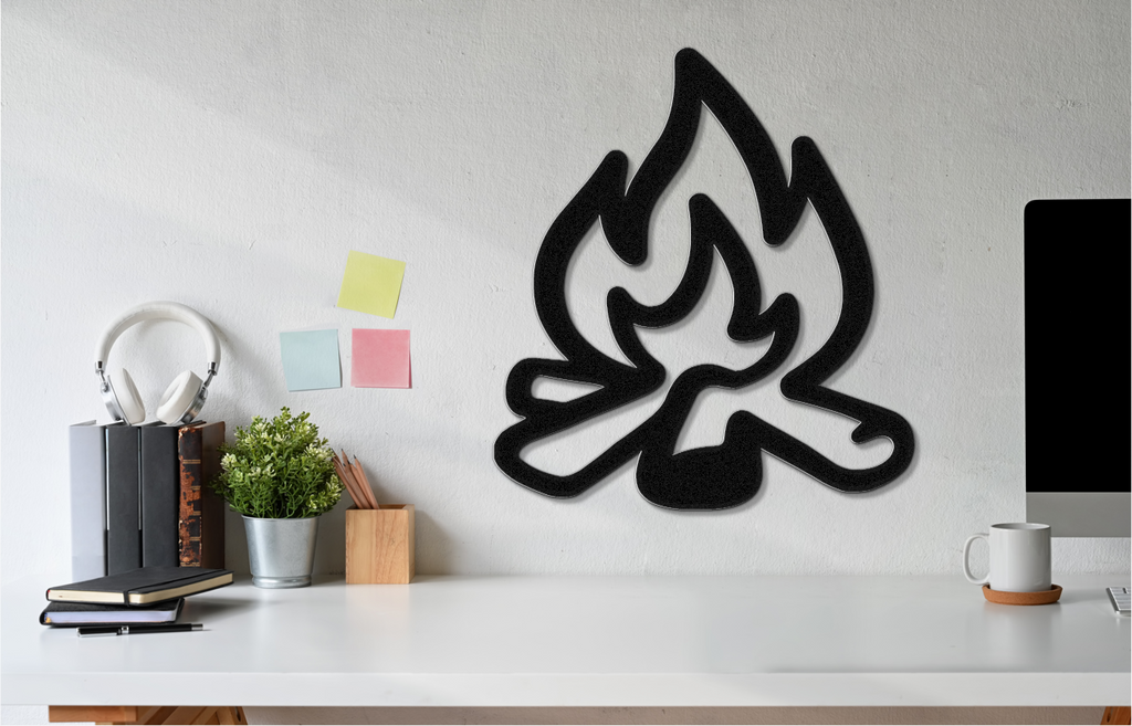 Campfire Metal Wall Art