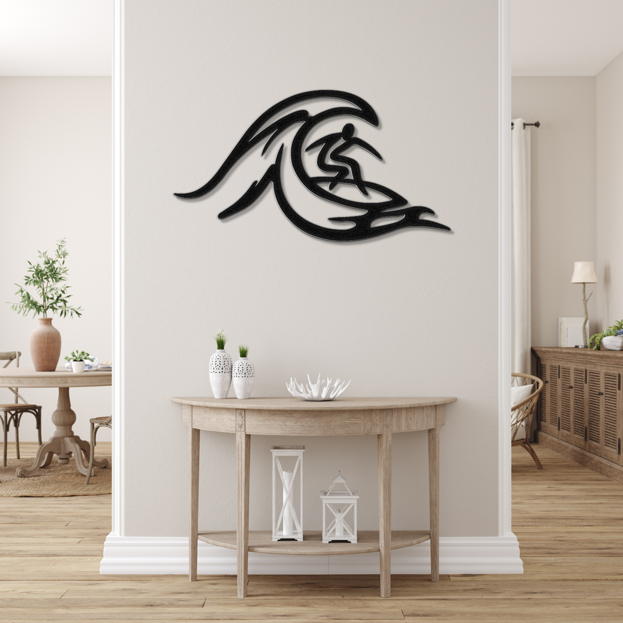 Surfer Metal Wall Art