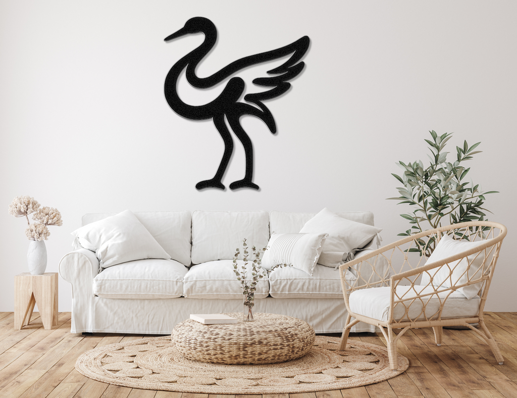 Crane Metal Wall Art