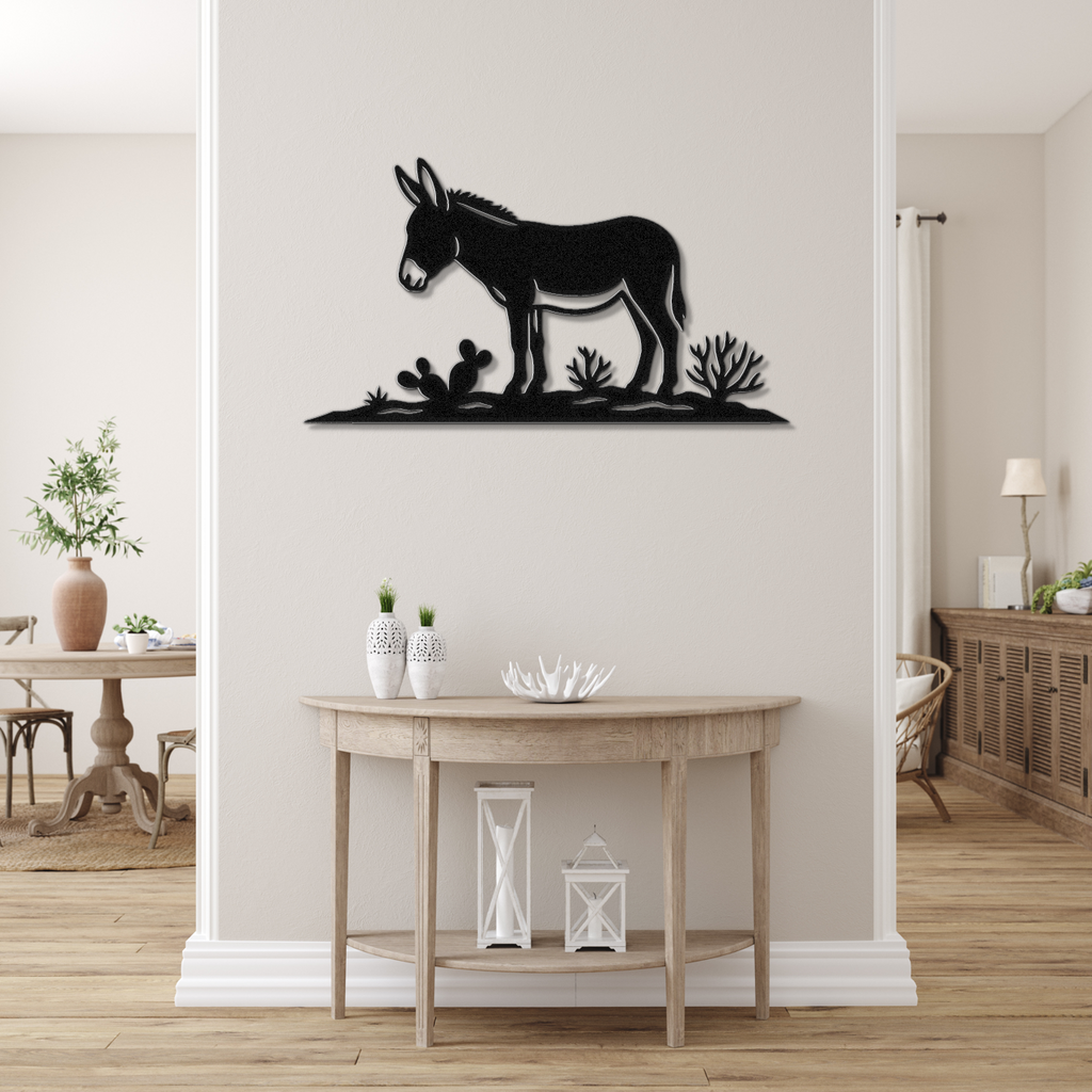 Burro Metal Wall Art