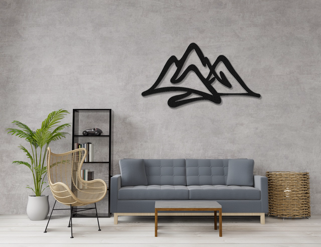 Mountains Metal Wall Art