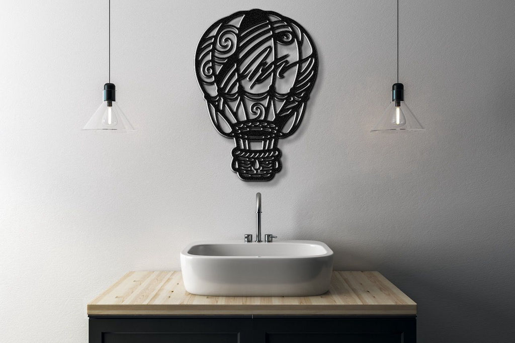 Hot Air Balloon Metal Wall Art
