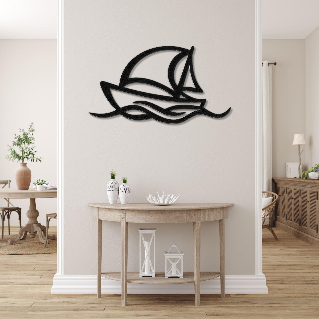 Sailboat Metal Wall Art
