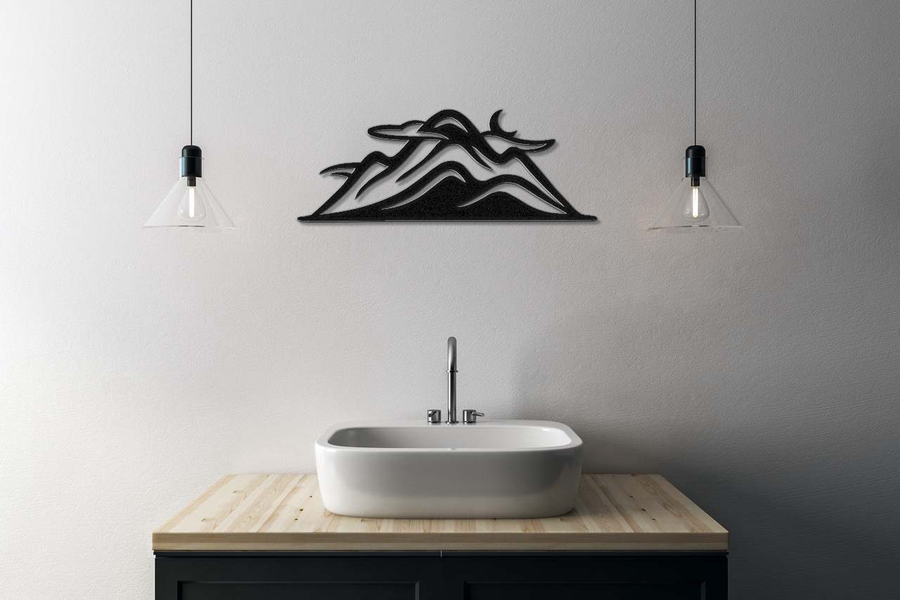 Mountains Metal Wall Art