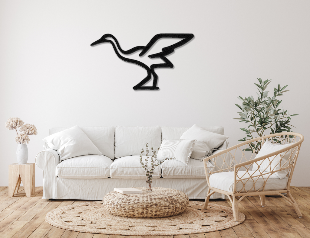 Crane Metal Wall Art