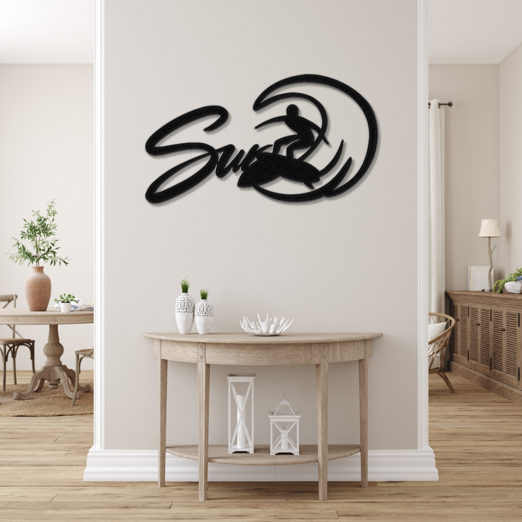 Surfer Metal Wall Art