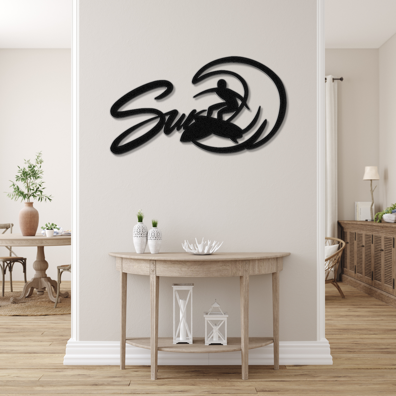 Surfer Metal Wall Art
