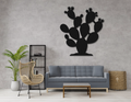 Prickly Pear Cactus Metal Wall Art