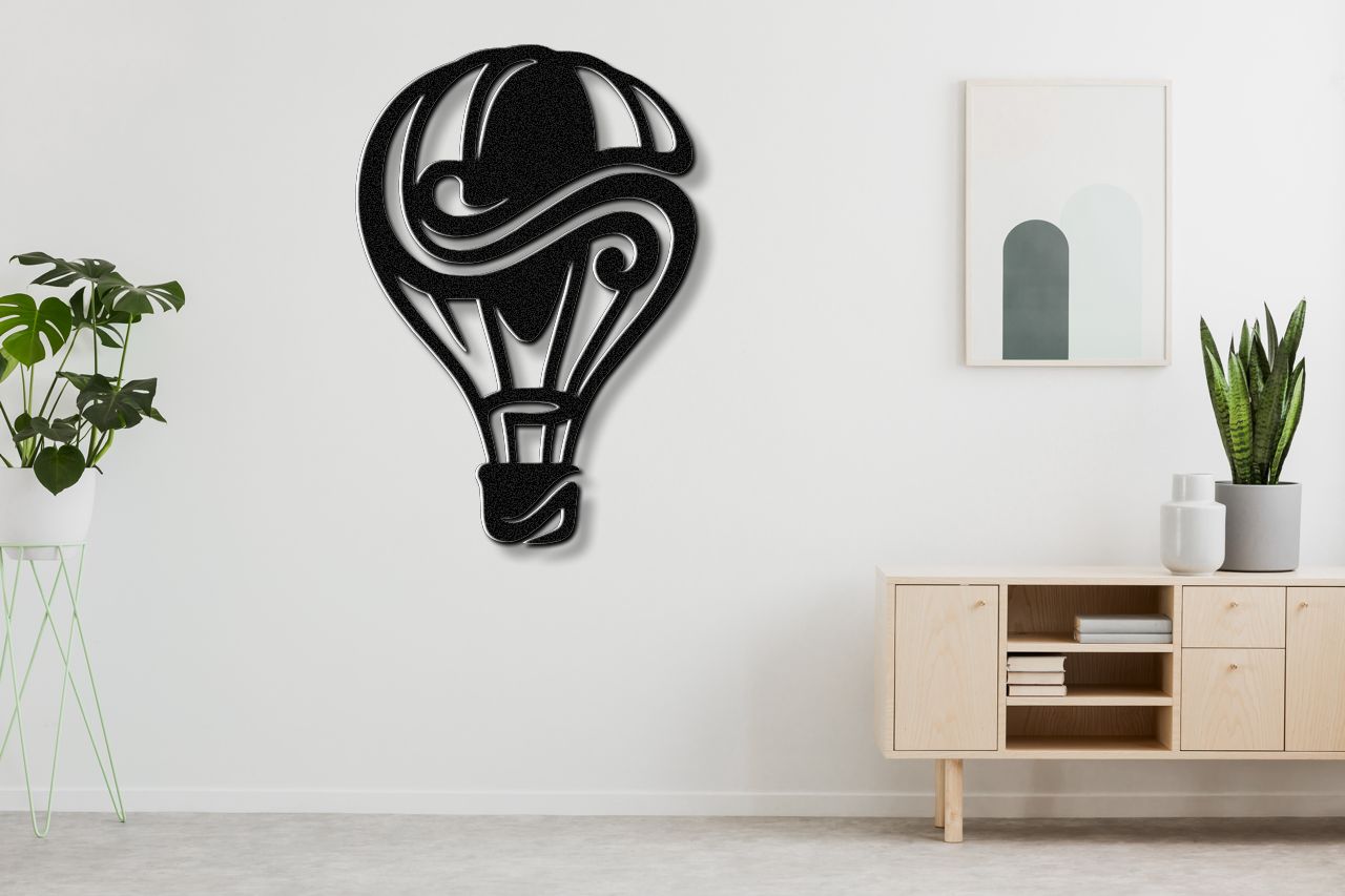 Hot Air Balloon Metal Wall Art