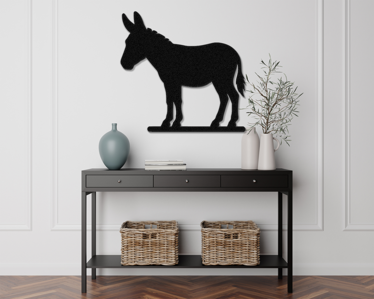 Burro Metal Wall Art