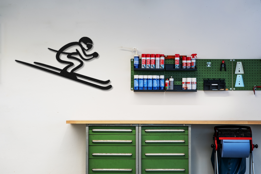 Skiing Metal Wall Art