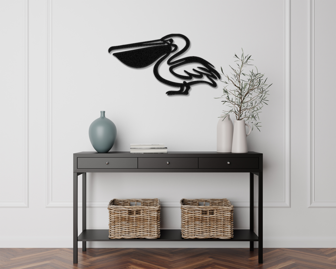 Pelican Metal Wall Art