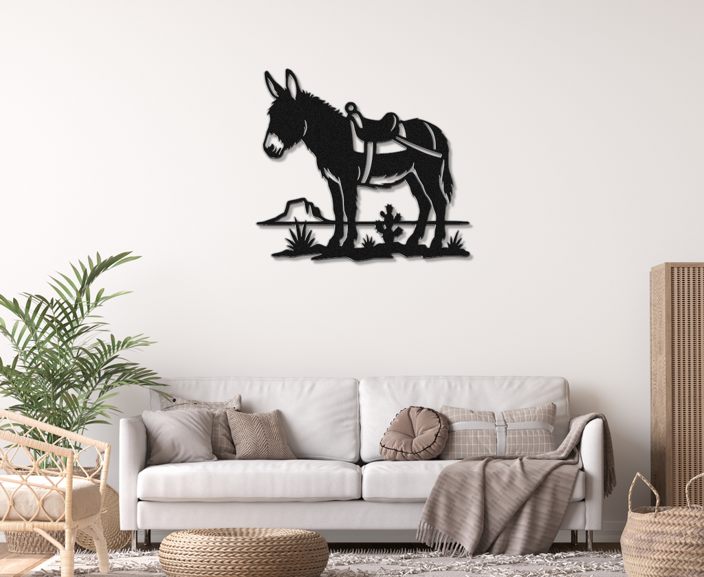 Burro Metal Wall Art