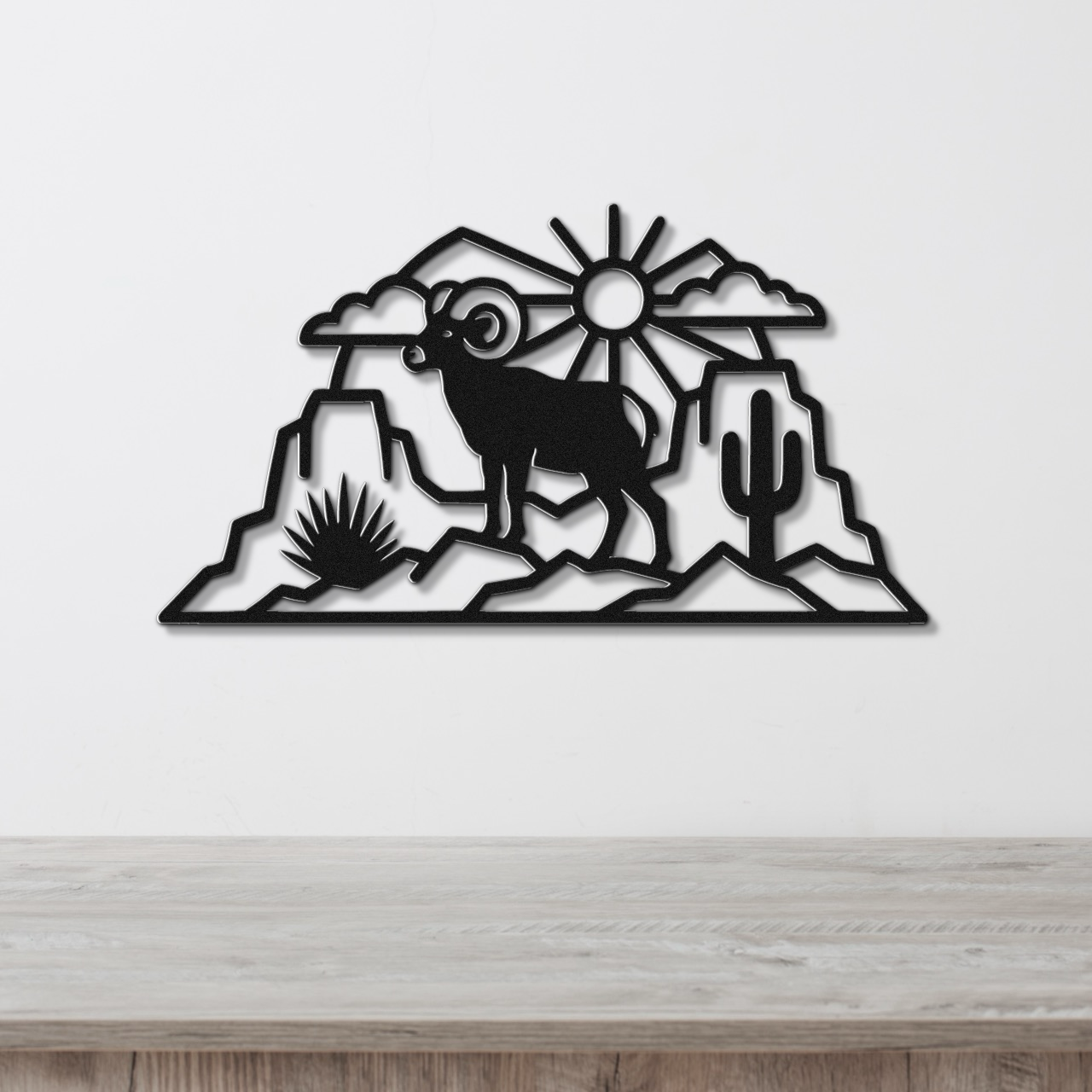 Arizona Bighorn Sheep Metal Wall Art