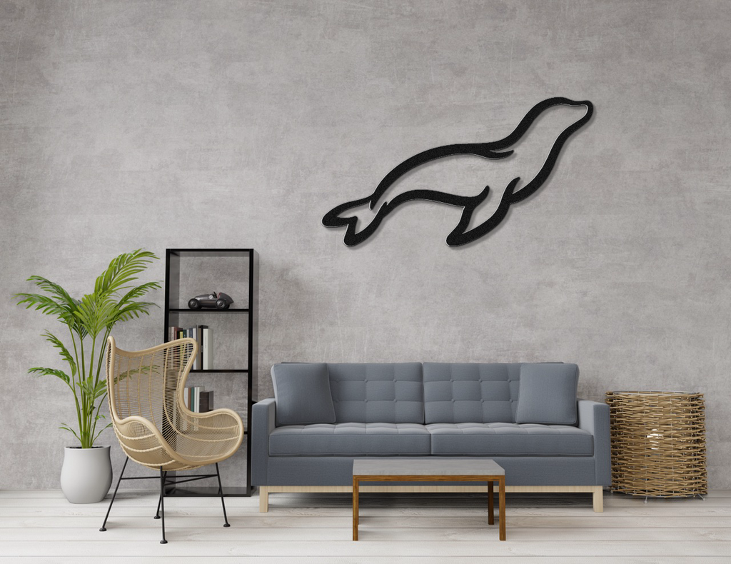 Sea Lion Metal Wall Art