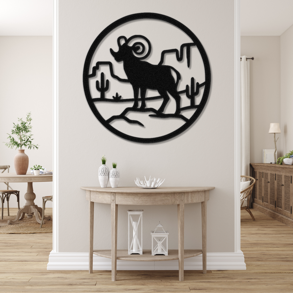 Arizona Bighorn Sheep Metal Wall Art